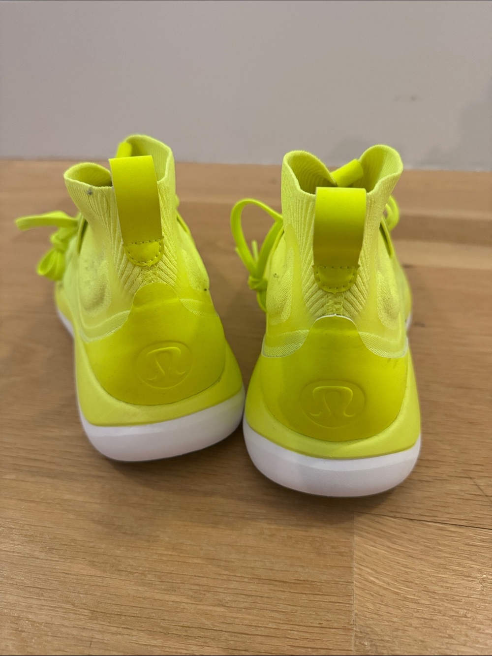Chargefeel lululemon athletica Neon Yellow Knit Running Shoes - Picture 2 of 4